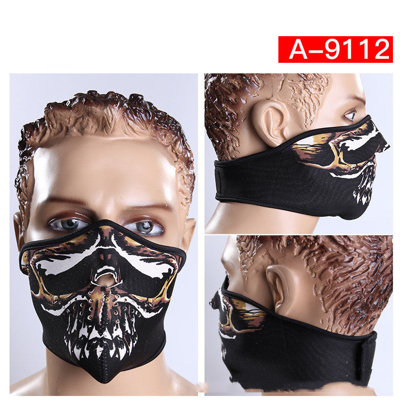 Cycling Skeleton Halloween Mask Mountaineering Ski