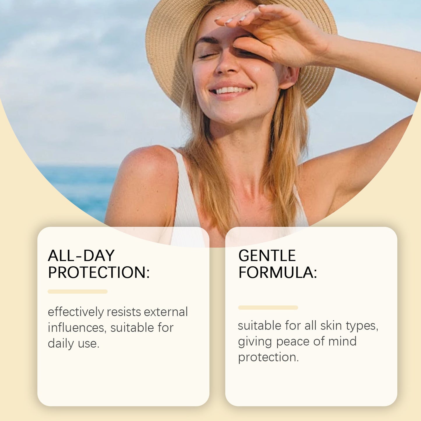 Face Protection Nourishing And Brightening Outdoor Isolation Sun Protection Lotion Natural Core Cream