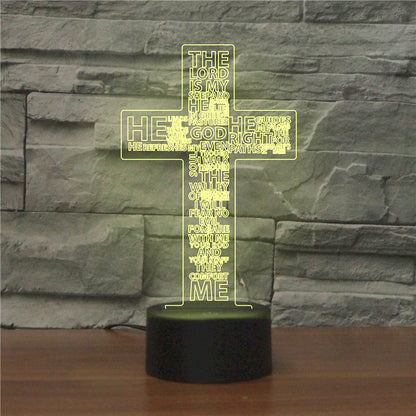 3D light, colorful touch remote control LED