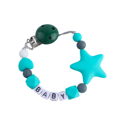 Five-pointed Star Teether Pacifier Chain Toy