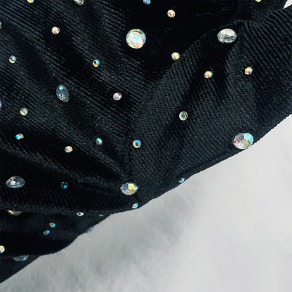 Warm Gold Velvet Clothing Gloves