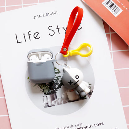 Compatible with Apple, Bulletproof Boys Keychain AirPods Cover