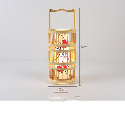 Store Bed And Breakfast Bedroom Bamboo Floor Lamp