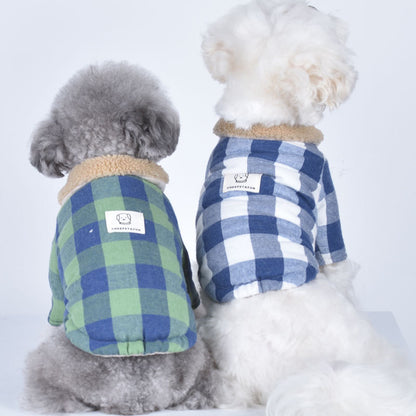 Puppy Dog Clothes Lamb Fur Collar Cotton Coat