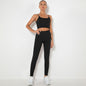 Knitted Sling Beautiful Back Sports Yoga Bra Set
