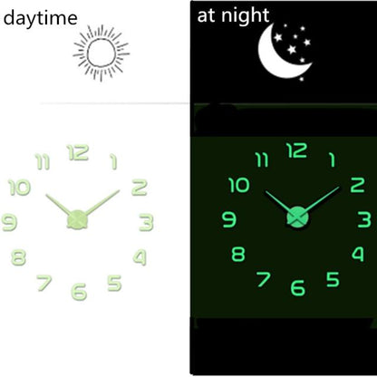 Acrylic Mirror Living Room Creative Wall Clock Product Decoration