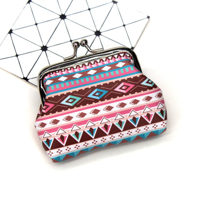 Ethnic style print creative ladies coin purse