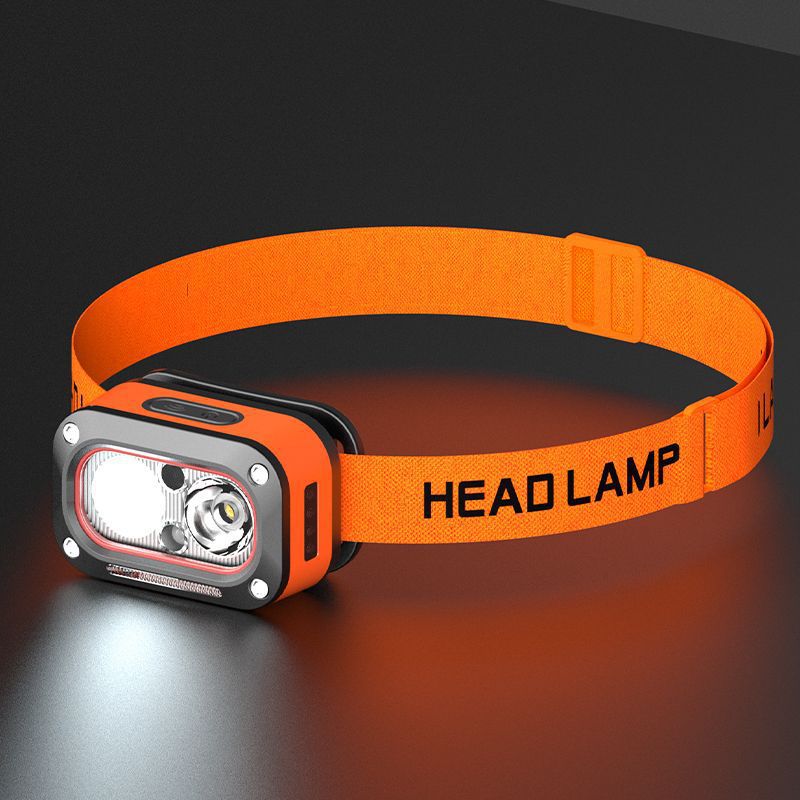 High-Intensity LED Motion-Sensor Headlamp Waterproof Head-Mounted Fishing Light