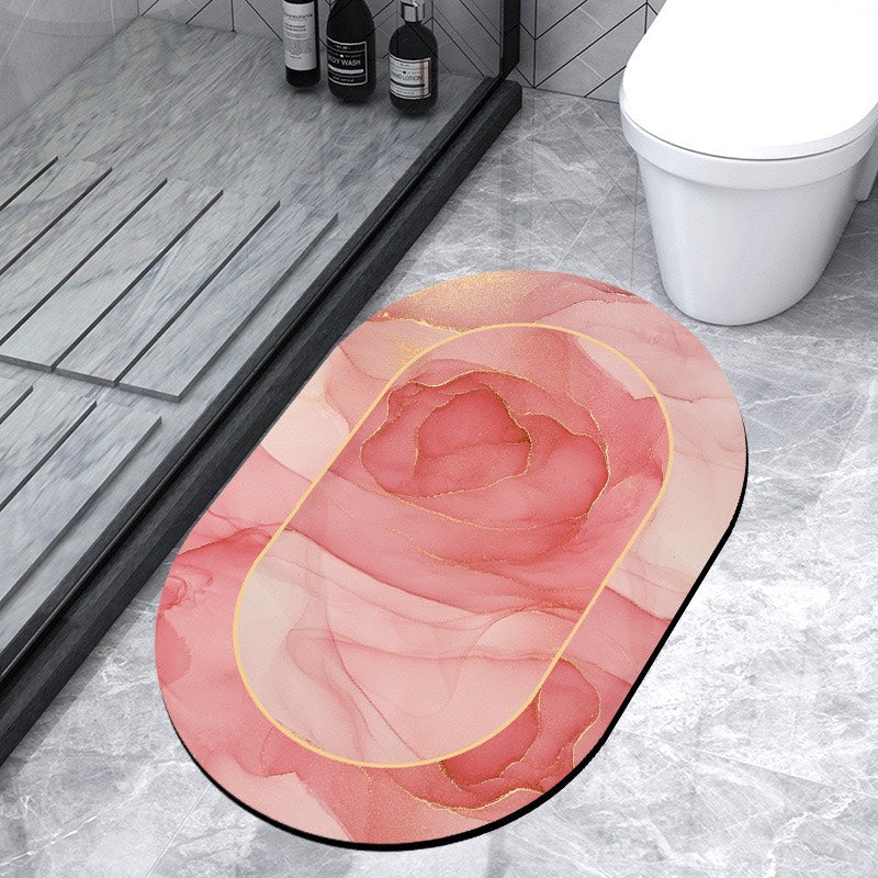 The Diatom Mud Cushion Is Water-absorbing Quick-drying Non-slip Machine Washable
