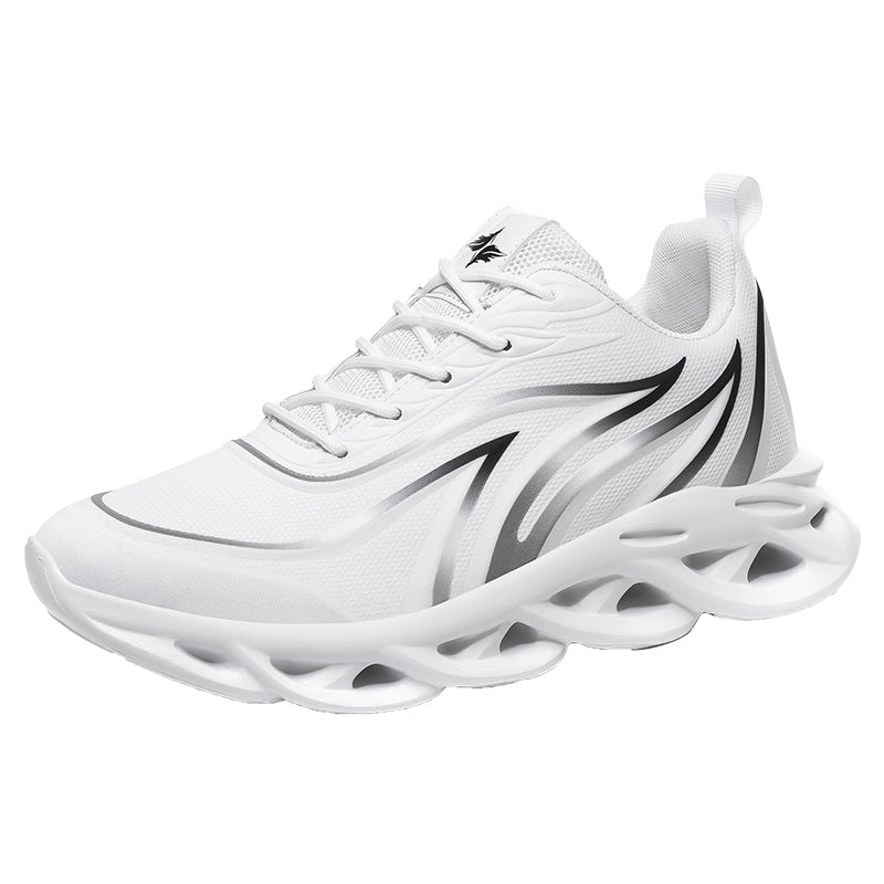 Sports casual running increase white shoes