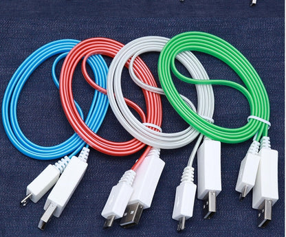 Creative new intelligent Android USB handset luminescent data line.