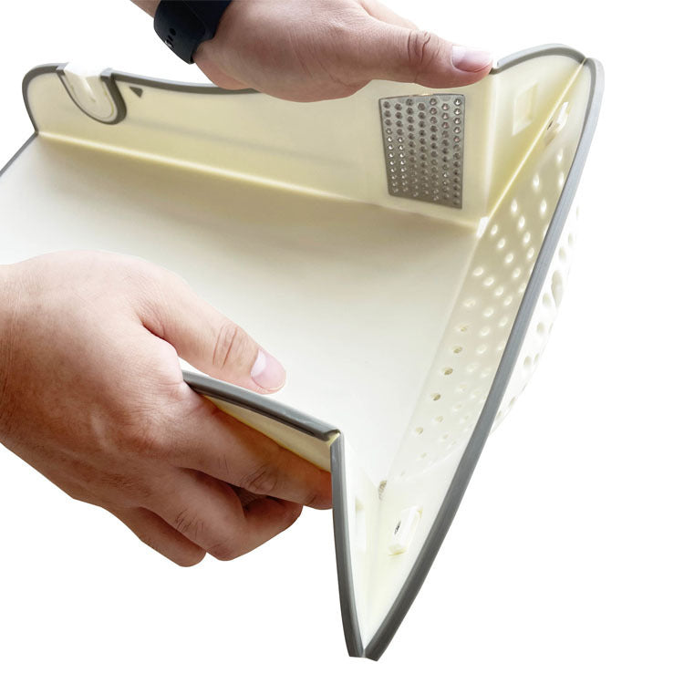 Vegetable Washing, Draining And Grinding Integrated Cutting Board