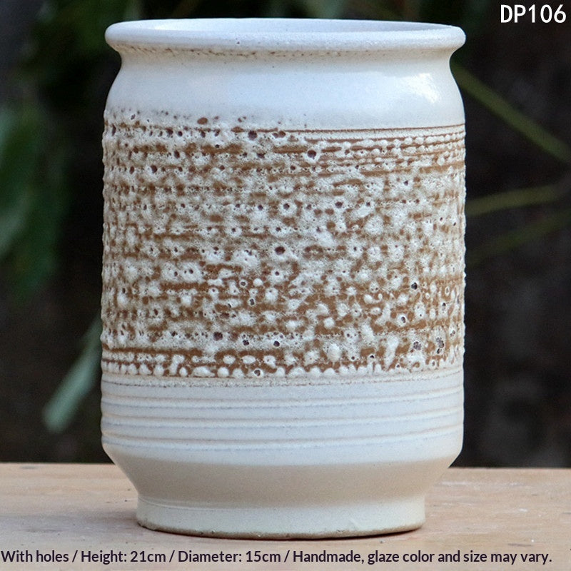 Household Extra-Large Succulent Planter Ceramic Tall Pot