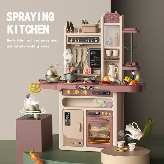 Children's Simulation Light Music Spray Kitchen Cooking Toys