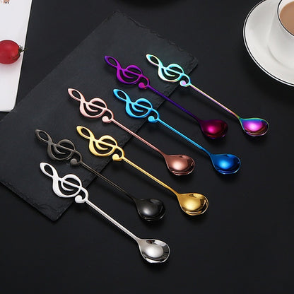 304 stainless steel music symbol creative spoon