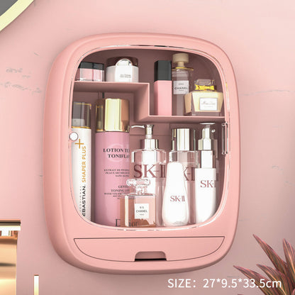 Wall-mounted Plastic Cosmetic Storage Box