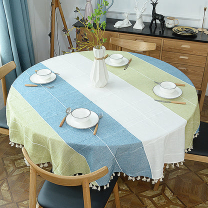 Home Dining Room Large Round Table Cloth