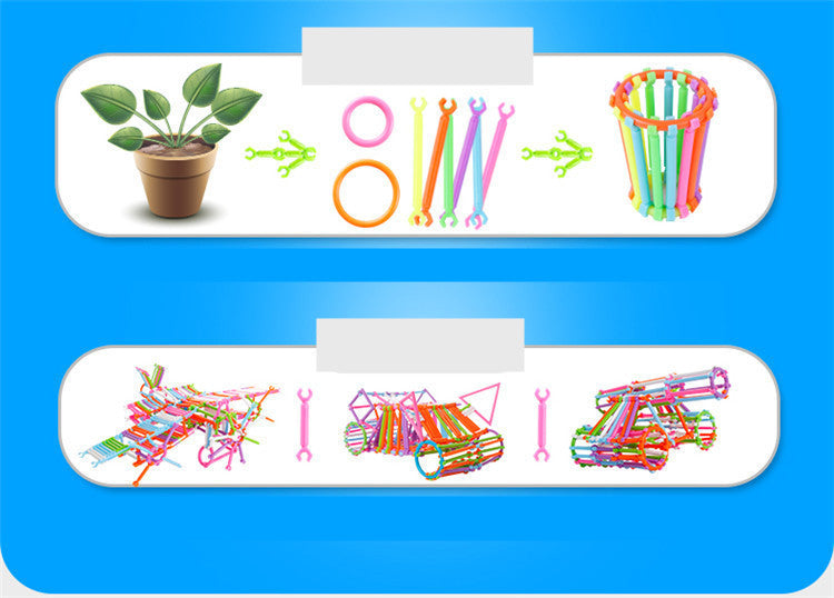 Children's Plastic Assembling Intelligence Stick