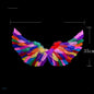 Wings Props Flower Girl Dress Up Halloween Christmas Show Feather Wings