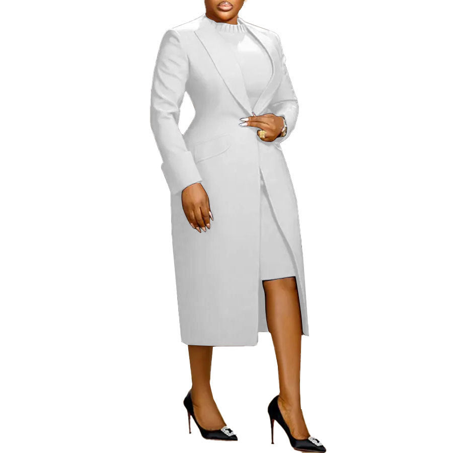 Back Slit Suit Vest Two-piece Set