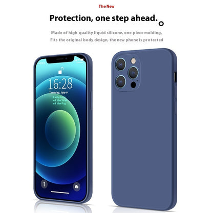 Back Cover Type Simple Liquid Silicone Phone Case