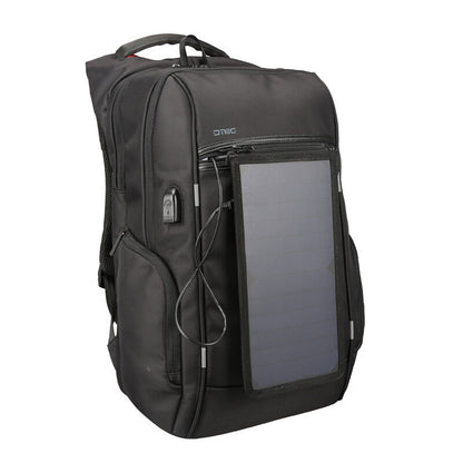 Solar USB rechargeable backpack