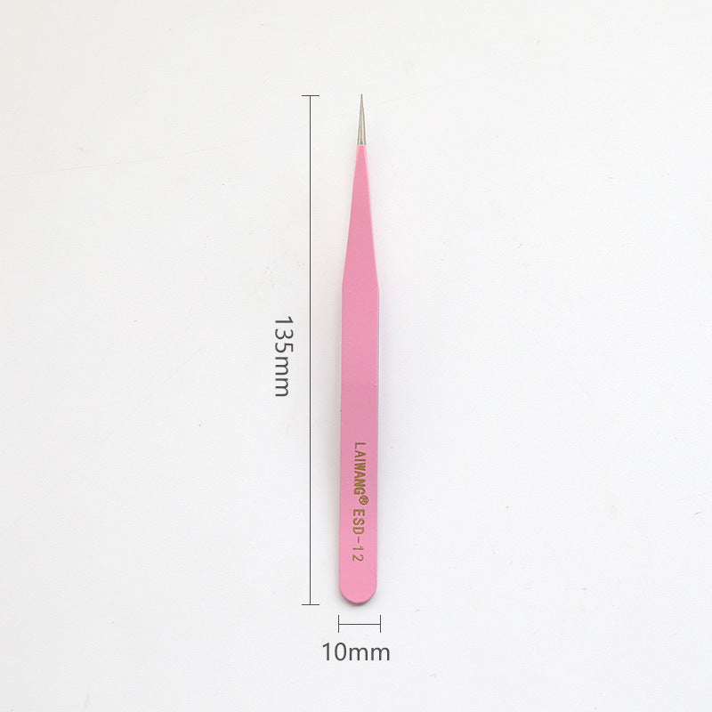 Stainless Steel Tweezers Macaron Colored Handbook And Paper Tape