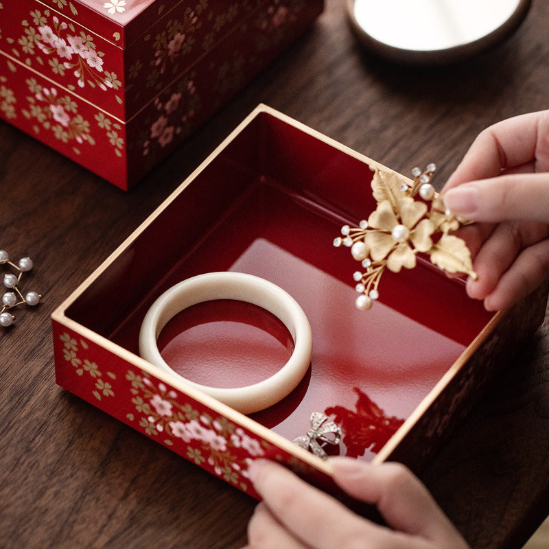 Japanese Style Multi-layer Jewelry Box Wedding Gift