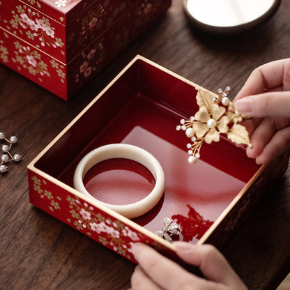 Japanese Style Multi-layer Jewelry Box Wedding Gift
