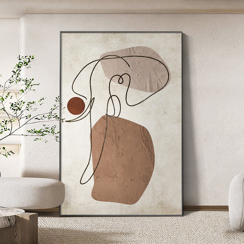 Modern Minimalist Living Room Sofa Background Wall Hanging Painting
