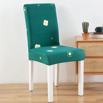 New Chair Cover Printed Chair Cover Elastic Antifouling Hotel Household Chair Cushion Protective Cover