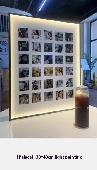 Gong Square Shaped Yi Photo Frame Photo Puzzle Table Decoration