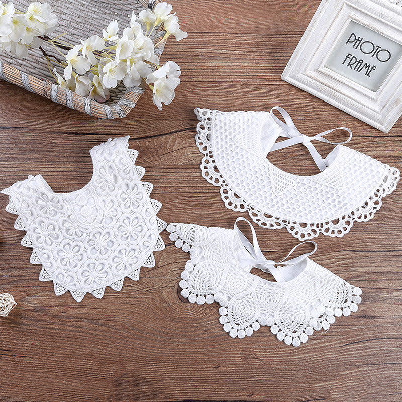 Hollow lace wild bib