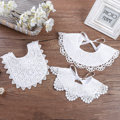 Hollow lace wild bib