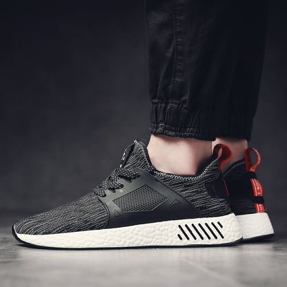 Flying weaving running shoes