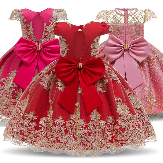 Children's Princess Skirt Pompadour Dress Host