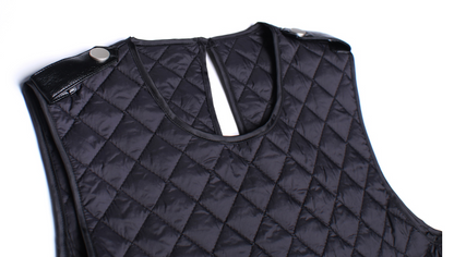 Sleeveless plus size long dress with temperament