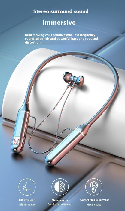 Neck Hanging Large Power G09 Digital Display Wireless Bluetooth Headset