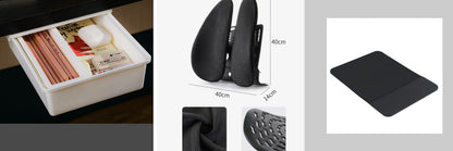 Qi Wireless Charger Mouse Mat Smart Phone Ultrathin Fast Charging Pad Mousepad Black