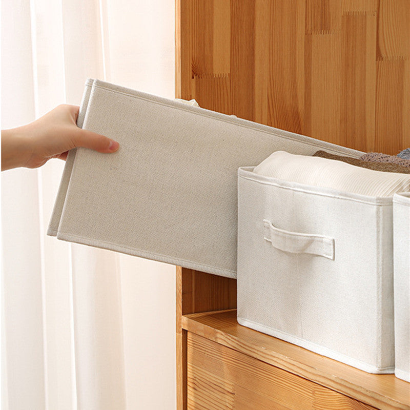 Household Fashion Cotton And Linen Clothes Storage Box