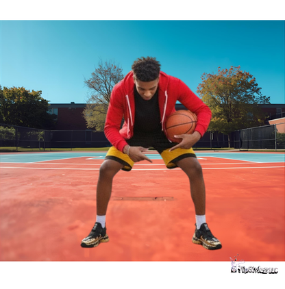 New Electrifying gold n black Retro sporty Shoes for men