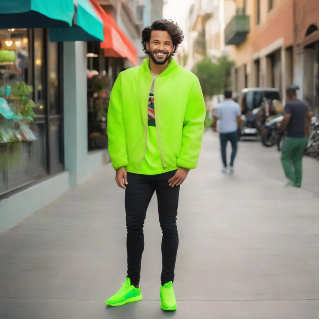 RED SEASONAL MEN'S Long sleeve stand collar URBAN STYLE  jacket