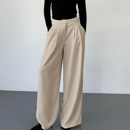 Retro Fashion Commuter Pocket Suit Pants For Women