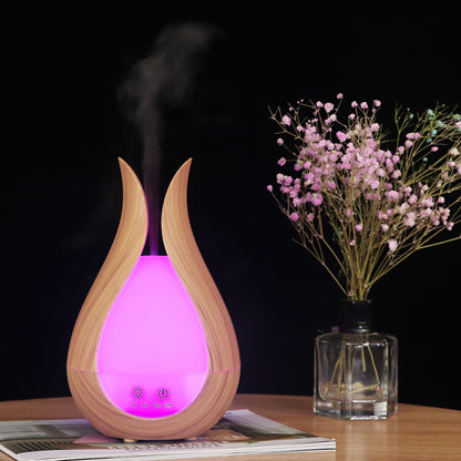 Small Wood Grain Hollow Essential Oil Aroma Diffuser