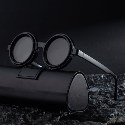 Sun Glasses Male Zoom Rotating Glasses Sun Protection