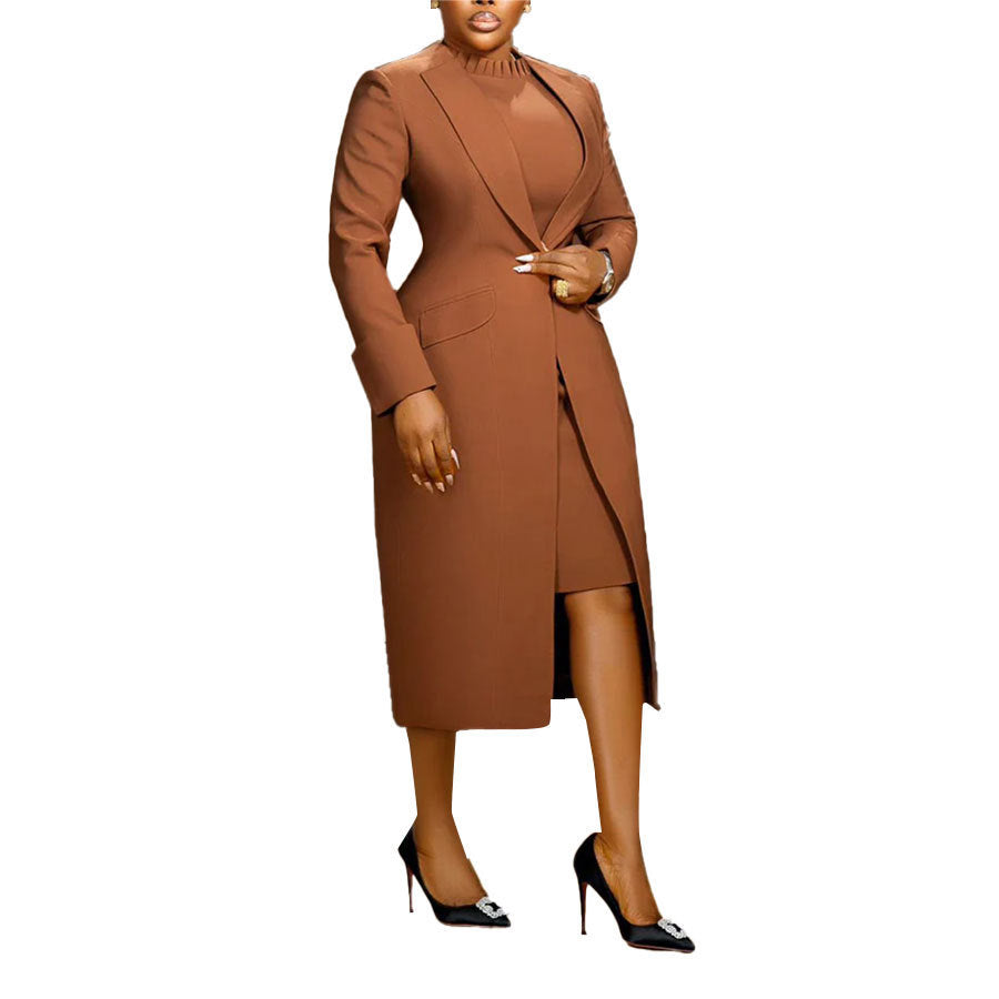 Back Slit Suit Vest Two-piece Set