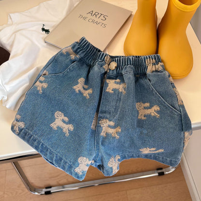 Korean Style All-match Boy's White Shorts