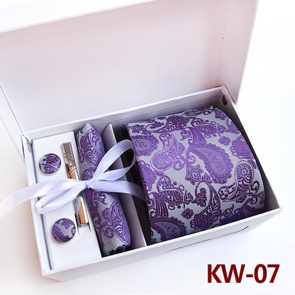 Men's Tie Gift Box 6 Piece Business Suit