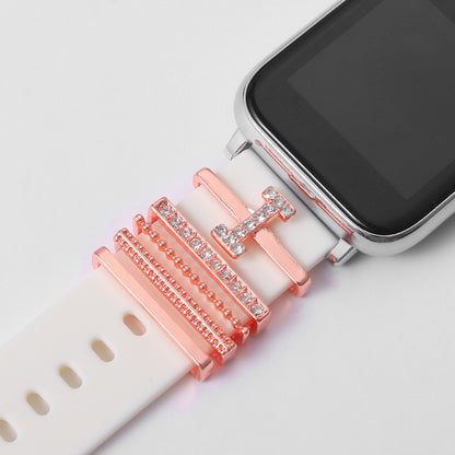 Rose Gold English Alphabet Buckle