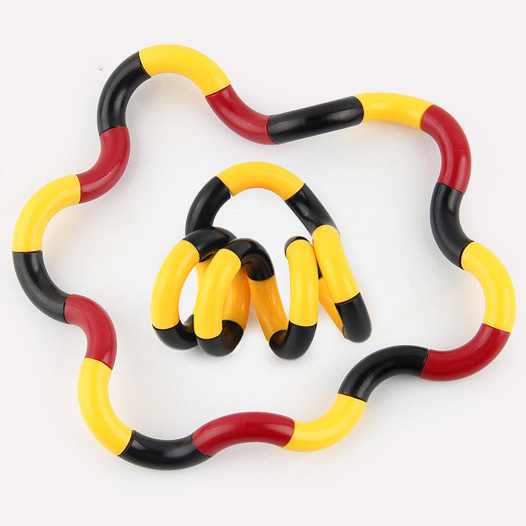 Twisted Ring Fidget Magic Trick Rope Tange Fidget Toy Creative DIY Winding Leisure Education Stress Relief Decompression Toy